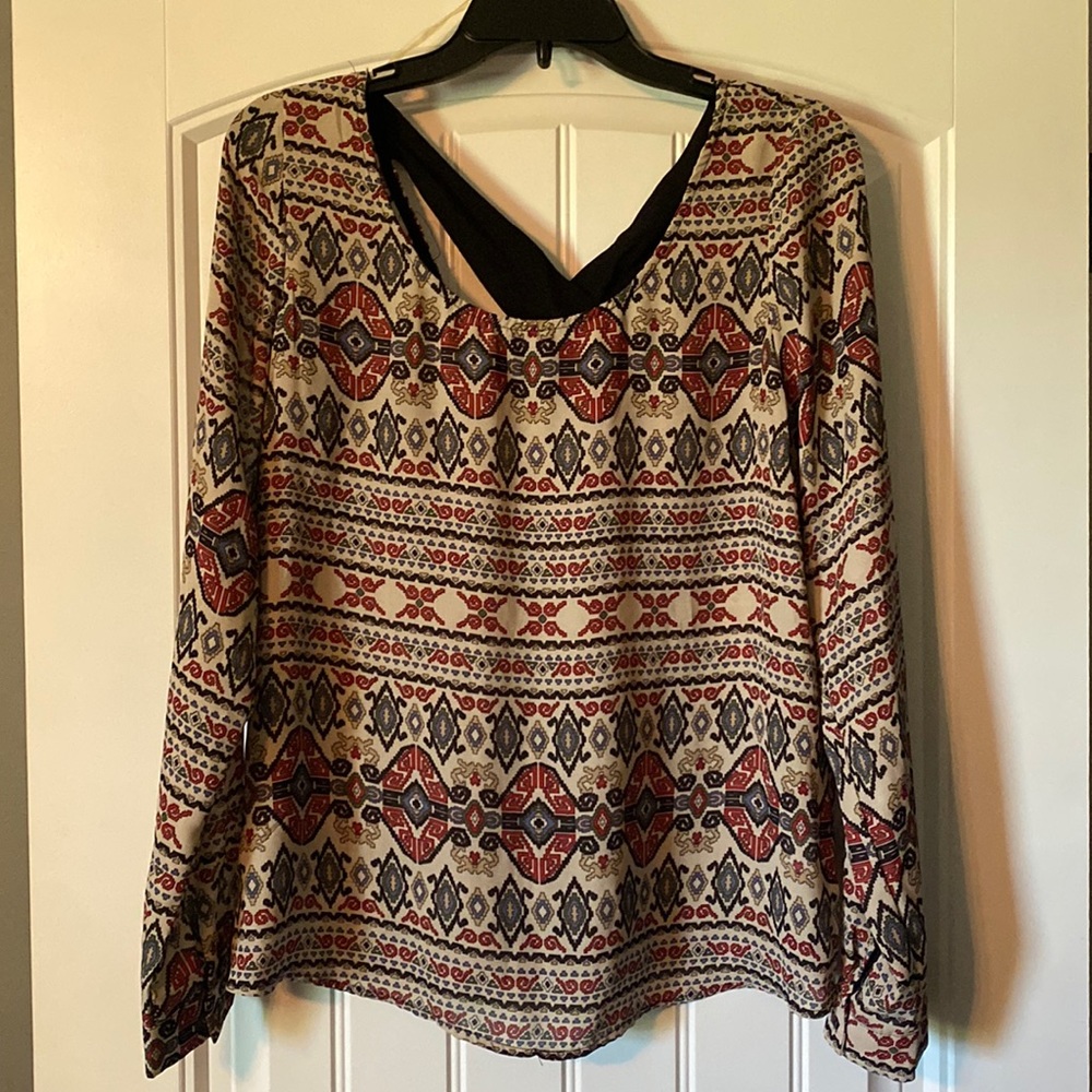 Women’s Charlotte Russe sheer long sleeve top